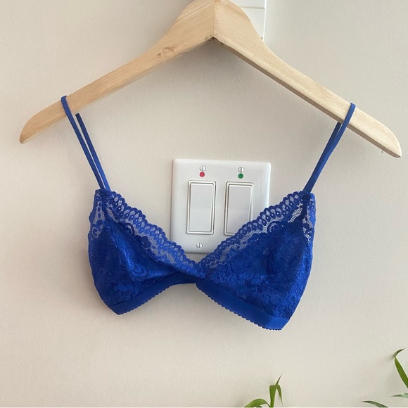 Aritzia Talula Royal Blue Lace Bralette - Picture 3 of 7